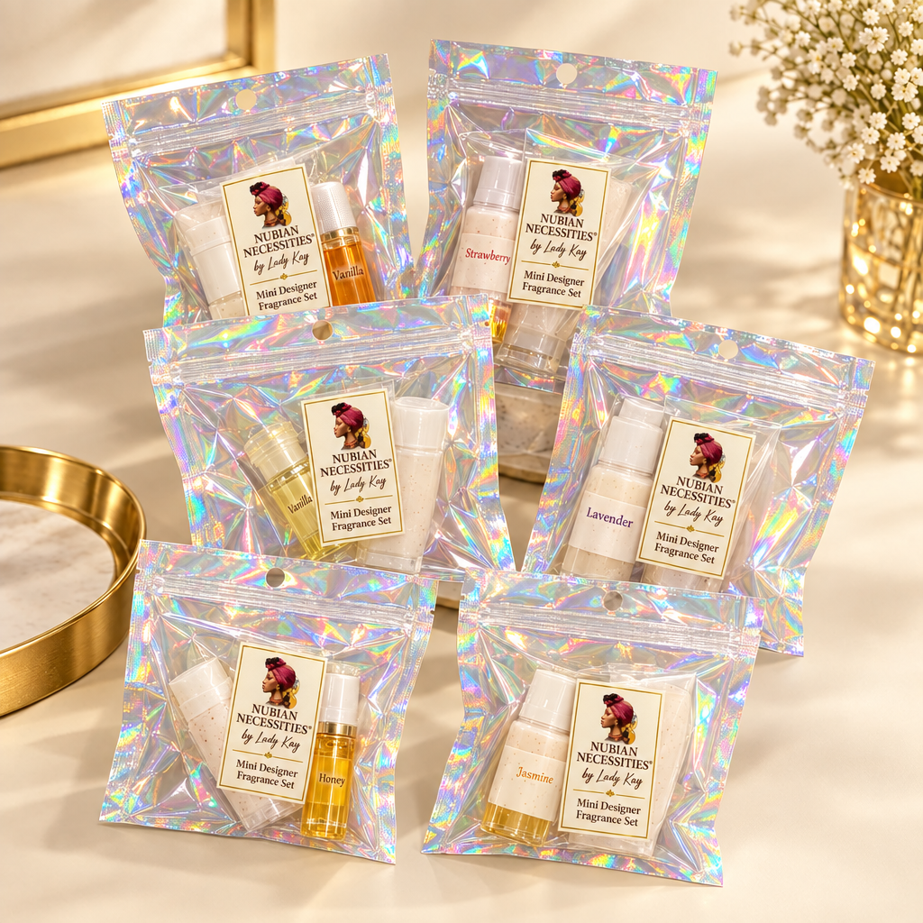 Mini Designer Fragrance Sets with corrected brand-label preview