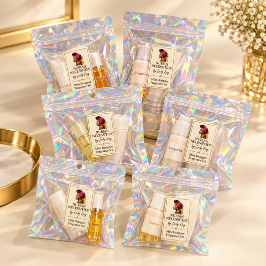 Mini Designer Fragrance Sets with corrected brand-label preview